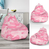 Pink Camo Camouflage Pattern Bean Bag Cover