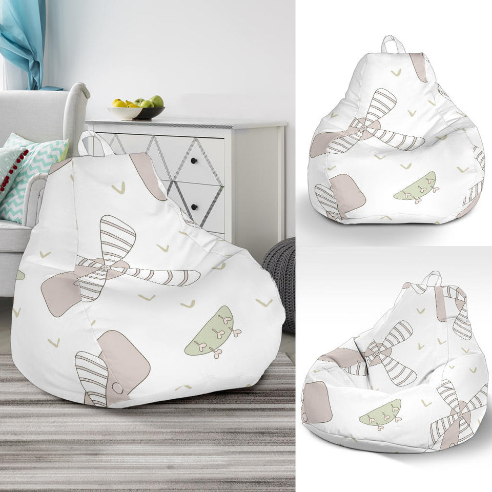 Windmill Pattern Background Bean Bag Cover