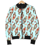 Otter Pattern Background Men Bomber Jacket