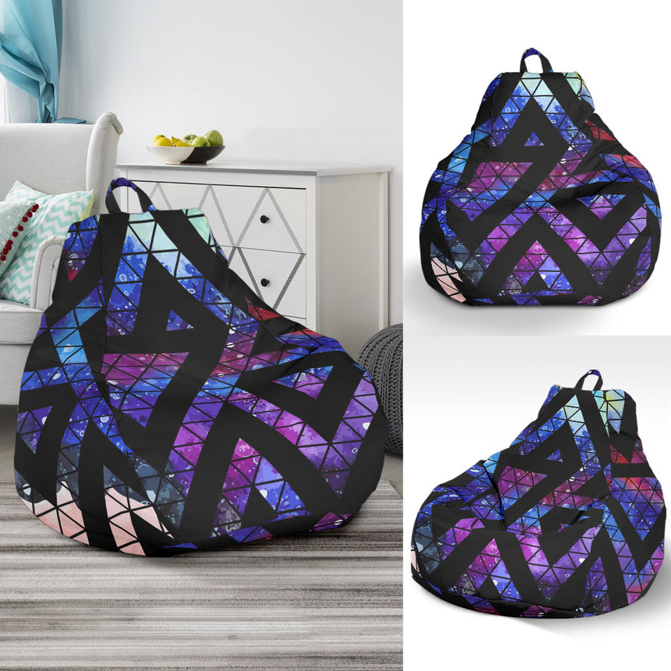 Space Colorful Tribal Galaxy Pattern Bean Bag Cover