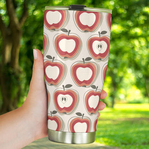 Red Apple Pattern Tumbler