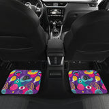 Snail Pattern Print Design 02 Front and Back Car Mats