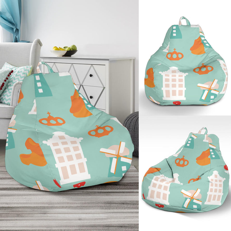 Windmill Pattern Theme Bean Bag Cover