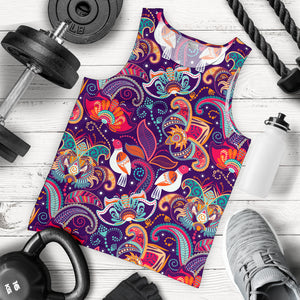 Indian Pattern Background Men Tank Top