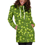 Hop Pattern Women Hoodie Dress