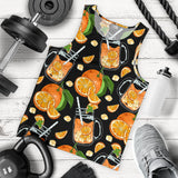 Orange Ice Orance Juice Pattern Men Tank Top