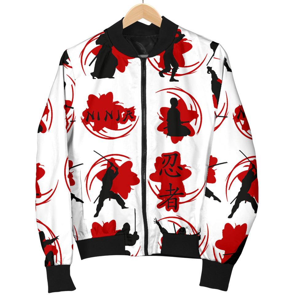 Ninja Pattern Men Bomber Jacket