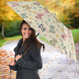 Teddy Bear Pattern Print Design 05 Umbrella