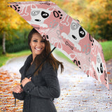 Bull Terrier Pattern Print Design 03 Umbrella