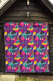 Snail Pattern Print Design 02 Premium Quilt