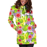 Guava Pattern Women Hoodie Dress