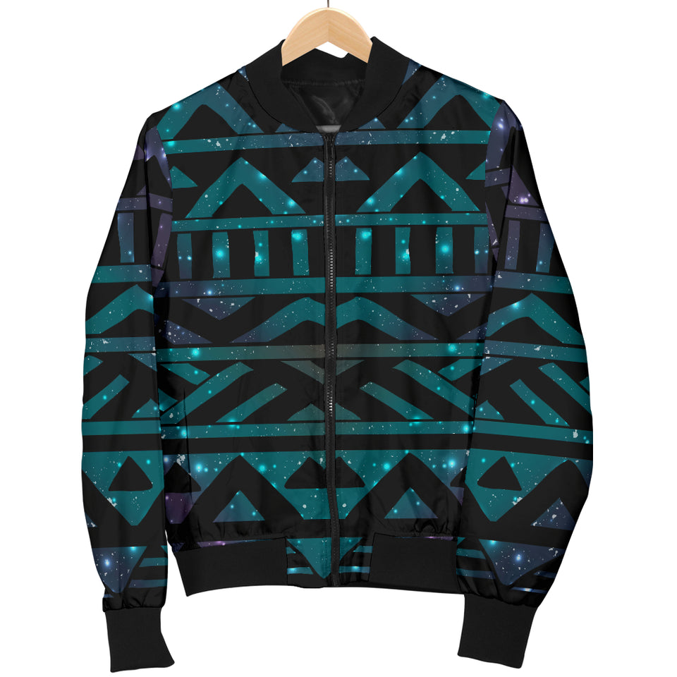 Space Tribal Galaxy Pattern Men Bomber Jacket