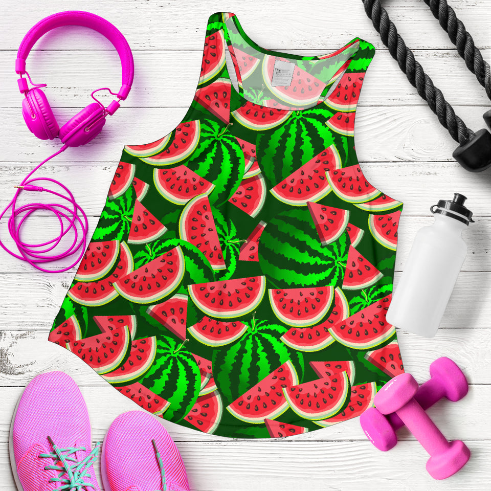 Watermelon Pattern Theme Women Racerback Tank Top