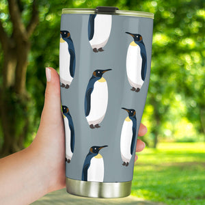 Penguin Pattern Theme Tumbler