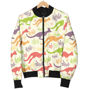 Colorful Kangaroo Pattern Men Bomber Jacket