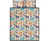 Cute Horse Pattern Quilt Bed Set