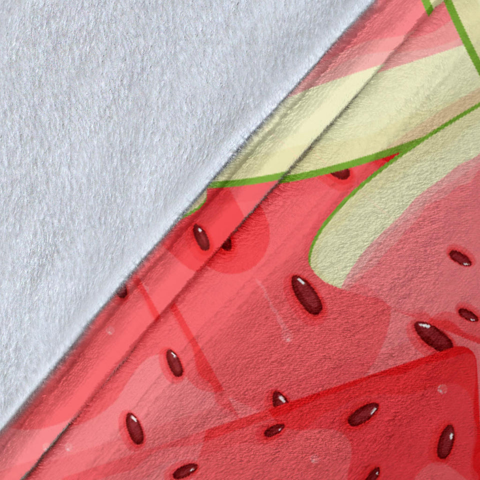 Watermelon Pattern Background Premium Blanket