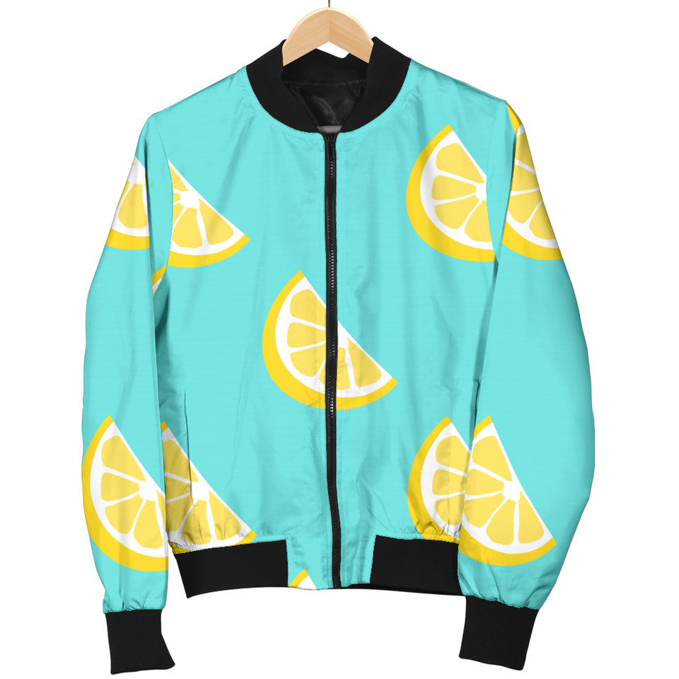 Lemon Theme Pattern Men Bomber Jacket