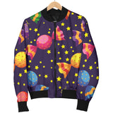Candy Star Pattern Women Bomber Jacket