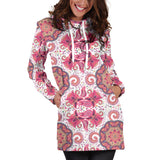 Indian Pattern Women Hoodie Dress