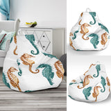 Seahorse Pattern Background Bean Bag Cover