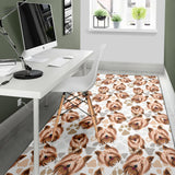 Yorkshire Terrier Pattern Print Design 04 Area Rug