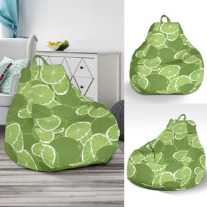 Lime Pattern Background Bean Bag Cover