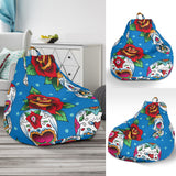 Suger Skull Rose Pattern Bean Bag Cover