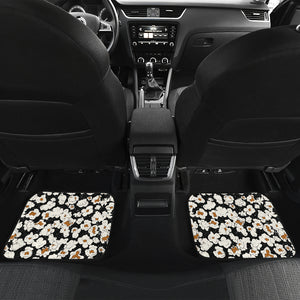 Popcorn Pattern Print Design 02 Front and Back Car Mats