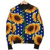 Sunflower Pokka Dot Pattern Men Bomber Jacket