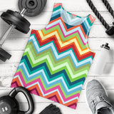 Rainbow Zigzag Chavron Pattern Men Tank Top