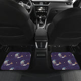 Sleeping Sea Lion Pattern Front and Back Car Mats