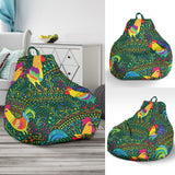 Rooster Chicken Pattern Theme Bean Bag Cover