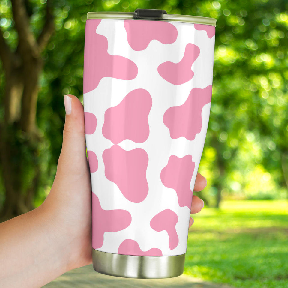 Pink Cow Skin Pattern Tumbler