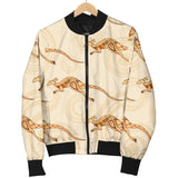 Kangaroo Aboriginal Pattern Background Men Bomber Jacket