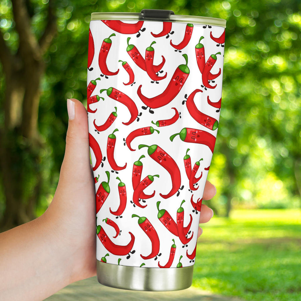 Red Chili Pattern Tumbler