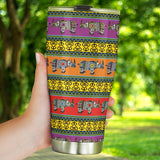 Rhino African Afro Dashiki Adinkra Kente Pattern Ethnic Motifs Tumbler