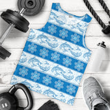 Dolphin Tribal Pattern Men Tank Top