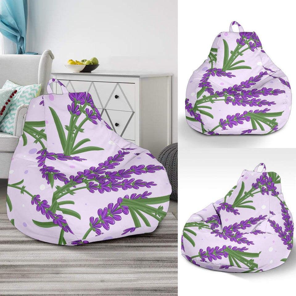 Lavender Pattern Bean Bag Cover