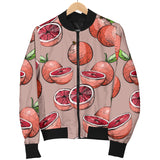 Grapefruit Pattern Background Men Bomber Jacket