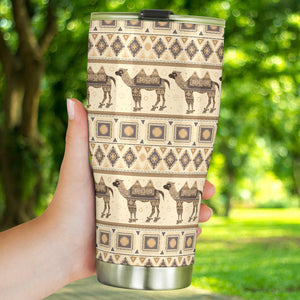 Traditional Camel Pattern Ethnic Motifs Tumbler