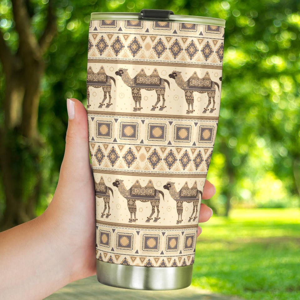 Traditional Camel Pattern Ethnic Motifs Tumbler