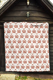 Pretzels Pattern Print Design 01 Premium Quilt