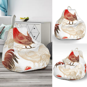 Rooster Chicken Pattern Bean Bag Cover