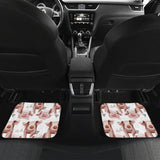 Pig Pattern Print Design 04 Front and Back Car Mats