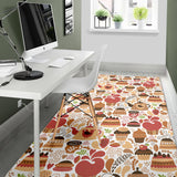 Hand Drawn Cake Pattern Area Rug