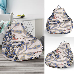 Snake Leaves Pattern Bean Bag Cover