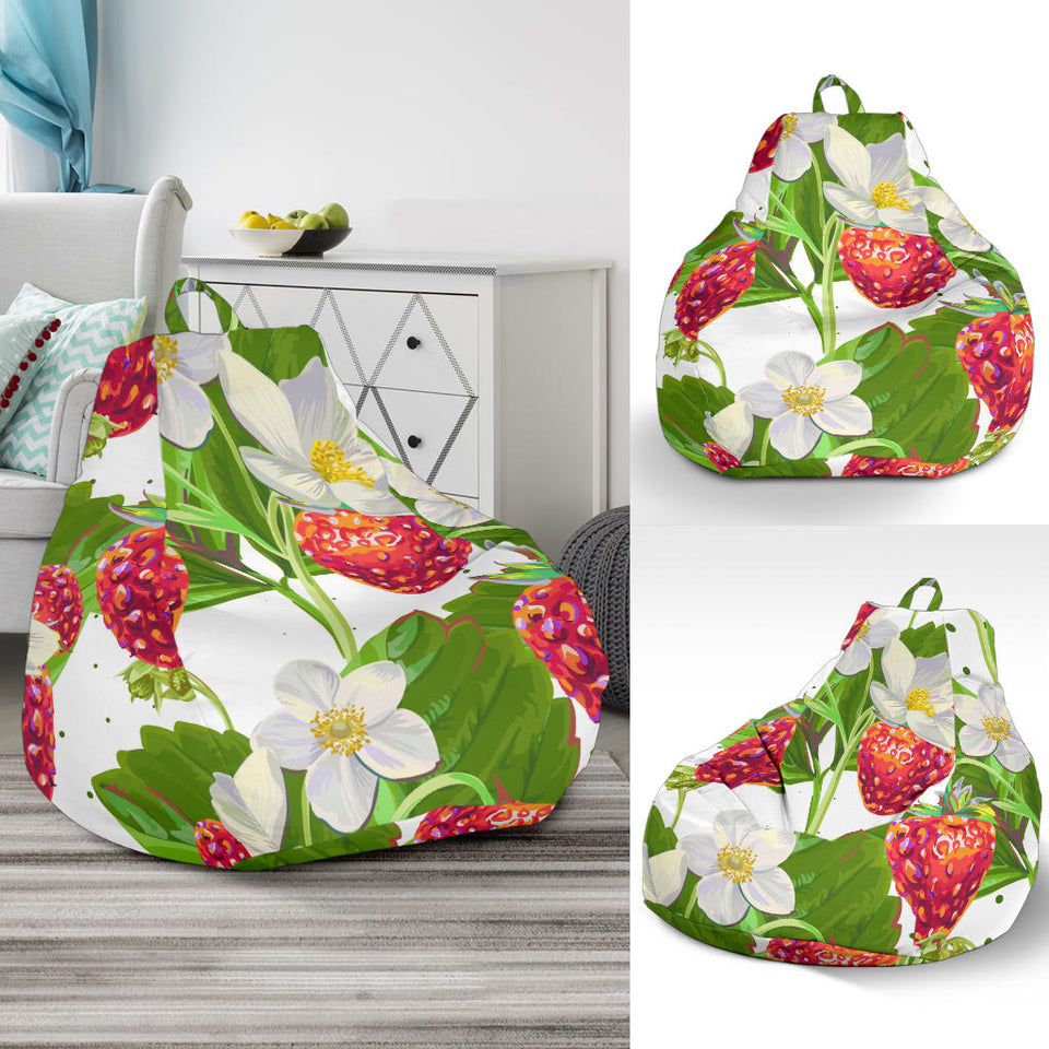 Strawberry Pattern Bean Bag Cover