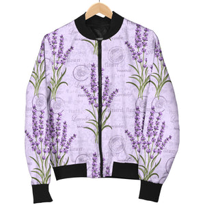 Lavender Pattern Background Men Bomber Jacket