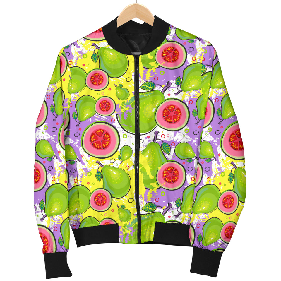 Guava Pattern Men Bomber Jacket